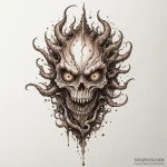 Abyssal creature with multiple eyes, tattoo s… — эскиз тату (№1750323578_1, 19.06.2025 08:59) — Tatufoto.com