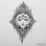 Nether blade beneath burning sky, tattoo draw… — эскиз тату (№1750324507_0, 19.06.2025 09:15) — Tatufoto.com