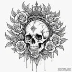 Pine needle crown devouring light, tattoo lin… — эскиз тату (№1750325439_1, 19.06.2025 09:30) — Tatufoto.com