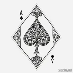 Spades card suit — эскиз тату (№1750327033_0, 19.06.2025 09:57) — Tatufoto.com