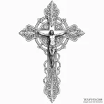 Latin cross — эскиз тату (№1750327175_0, 19.06.2025 09:59) — Tatufoto.com