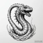 Neo-traditional tattoo design of a sandworm (… — эскиз тату (№1750329087_1, 19.06.2025 10:31) — Tatufoto.com