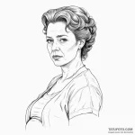 A neo-traditional portrait of marge gunderson… — эскиз тату (№1750329725_0, 19.06.2025 10:42) — Tatufoto.com