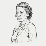 A neo-traditional portrait of marge gunderson… — эскиз тату (№1750329725_1, 19.06.2025 10:42) — Tatufoto.com