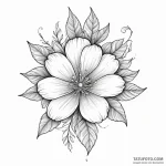 Flower — эскиз тату (№1750329800_1, 19.06.2025 10:43) — Tatufoto.com