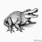 Alligator — эскиз тату (№1750329941_0, 19.06.2025 10:45) — Tatufoto.com