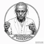 Neo-traditional portrait of morpheus, offerin… — эскиз тату (№1750330792_0, 19.06.2025 10:59) — Tatufoto.com
