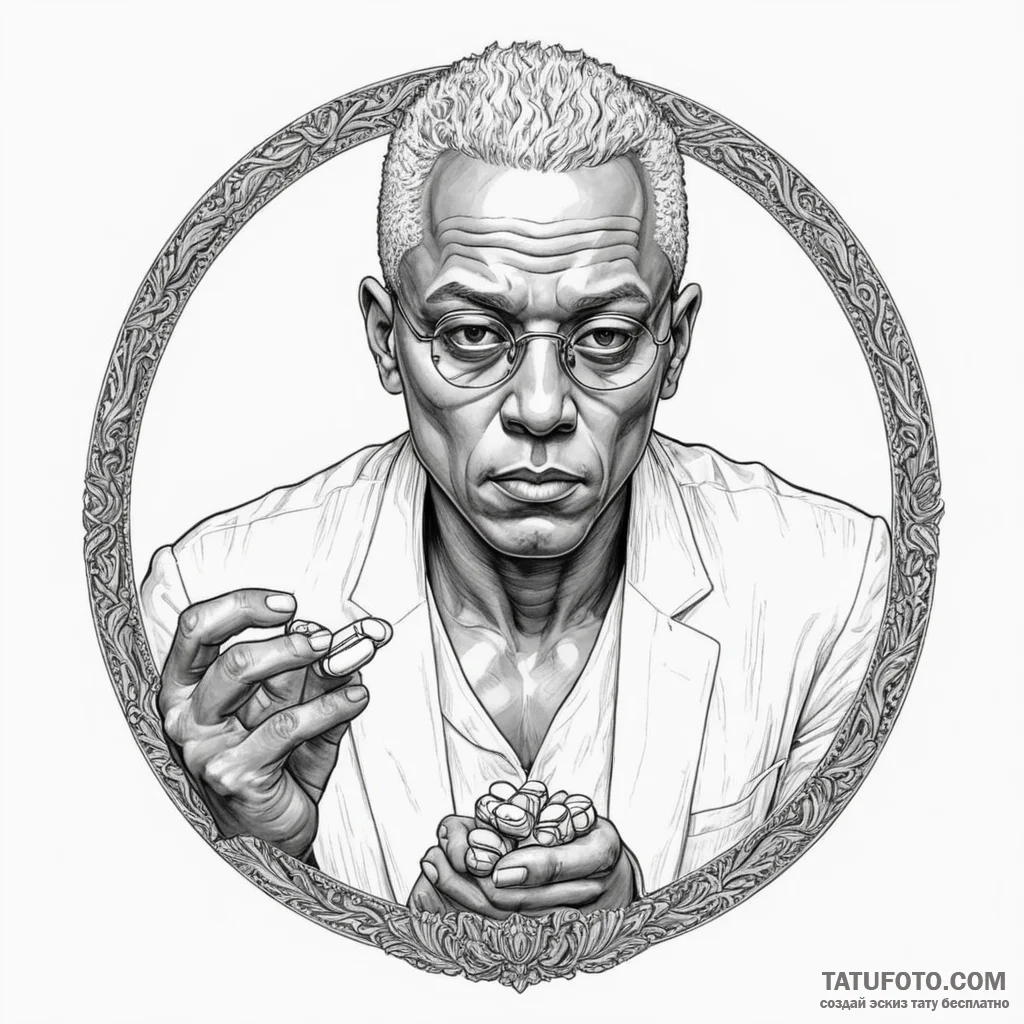 Neo-traditional portrait of morpheus, offerin... - эскиз тату (№1750330792_1, 19.06.2025 10:59) — Tatufoto.com