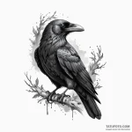 Black raven — эскиз тату (№1750333547_1, 19.06.2025 11:45) — Tatufoto.com