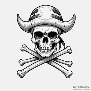 A neo-traditional tattoo of the straw hat pir... - эскиз тату (№1750333689_1, 19.06.2025 11:48) — Tatufoto.com