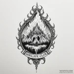 A linework tattoo of eddie munson’s «hellfire… — эскиз тату (№1750340661_0, 19.06.2025 13:44) — Tatufoto.com