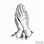 Praying hands — эскиз тату (№1750340731_0, 19.06.2025 13:45) — Tatufoto.com