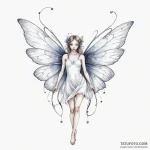 A watercolor sketch of a fairy with delicate,… — эскиз тату (№1750341159_1, 19.06.2025 13:52) — Tatufoto.com