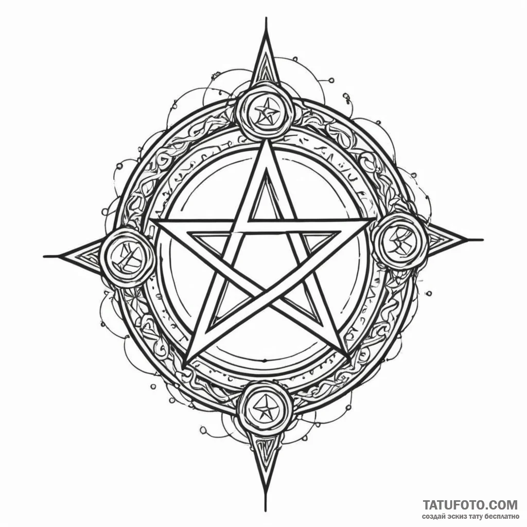 Pentagram - эскиз тату (№1750342238_1, 19.06.2025 14:10) — Tatufoto.com