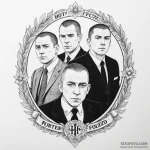 A neo-traditional tattoo of the main characte… — эскиз тату (№1750343096_0, 19.06.2025 14:24) — Tatufoto.com