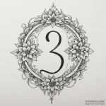 13 (number) — эскиз тату (№1750343168_0, 19.06.2025 14:26) — Tatufoto.com