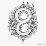13 (number) — эскиз тату (№1750343168_1, 19.06.2025 14:26) — Tatufoto.com