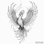 Phoenix — эскиз тату (№1750344330_0, 19.06.2025 14:45) — Tatufoto.com