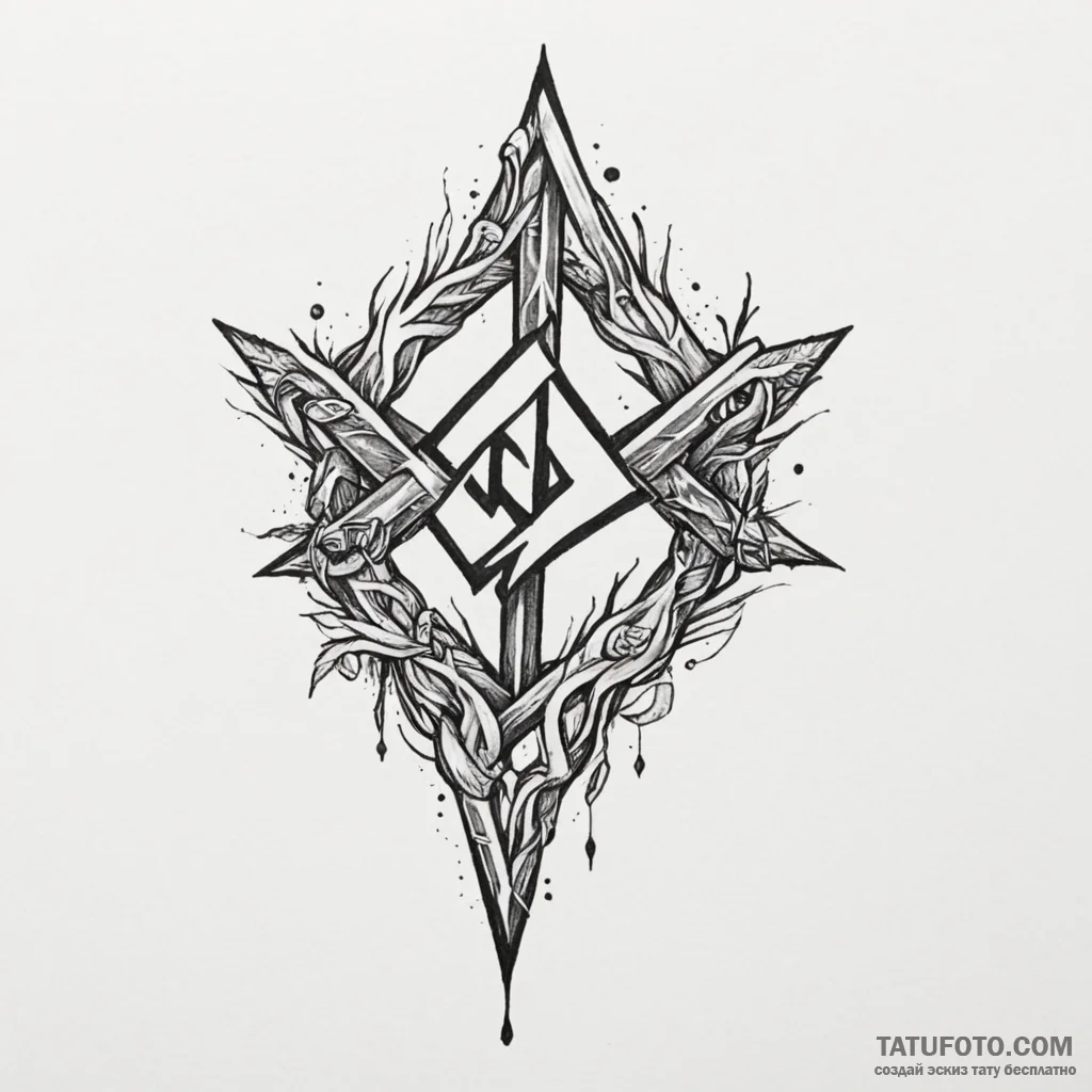 Rune - эскиз тату (№1750344402_1, 19.06.2025 14:46) — Tatufoto.com