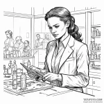 A graphic novel panel of a host being created… — эскиз тату (№1750345135_1, 19.06.2025 14:58) — Tatufoto.com