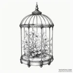 A sketch of the glass cage from you, — эскиз тату (№1750345650_1, 19.06.2025 15:07) — Tatufoto.com