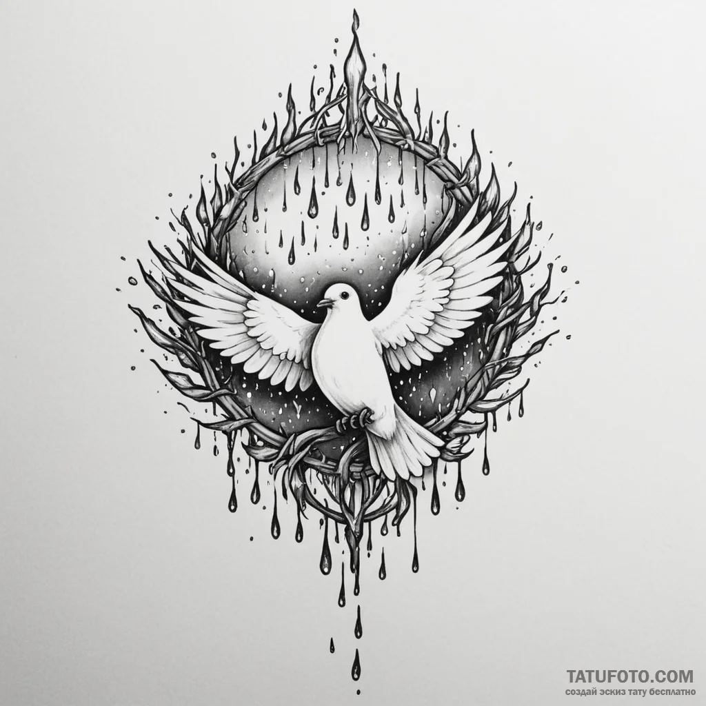 Neo-traditional tattoo of the glowing "tears... - эскиз тату (№1750346533_1, 19.06.2025 15:22) — Tatufoto.com