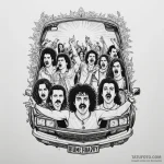 A linework tattoo of the «bohemian rhapsody»… — эскиз тату (№1750346686_0, 19.06.2025 15:24) — Tatufoto.com