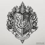 A flash sheet of the four hogwarts house cres… — эскиз тату (№1750346834_1, 19.06.2025 15:27) — Tatufoto.com