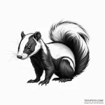 Skunk — эскиз тату (№1750347060_1, 19.06.2025 15:31) — Tatufoto.com