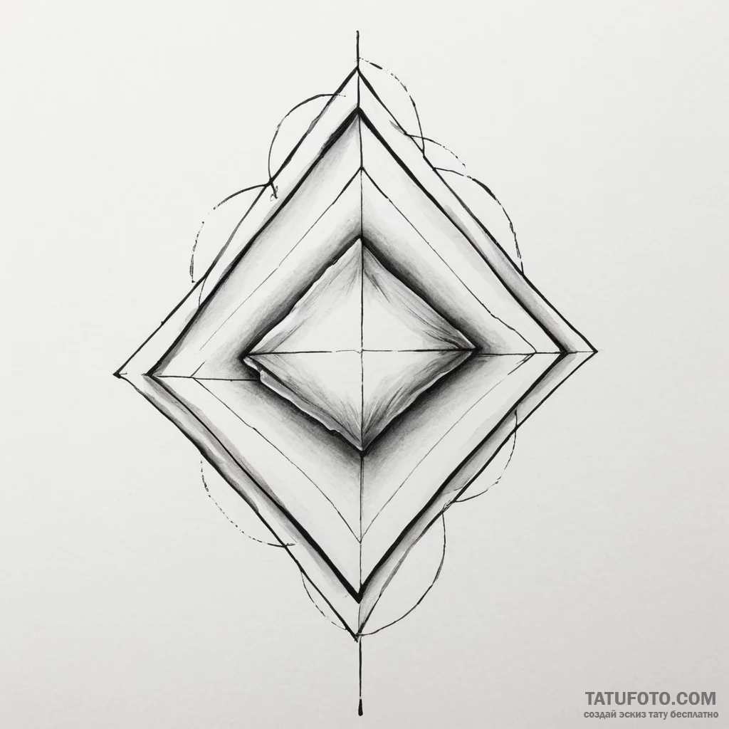 Rhombus - эскиз тату (№1750347133_0, 19.06.2025 15:32) — Tatufoto.com