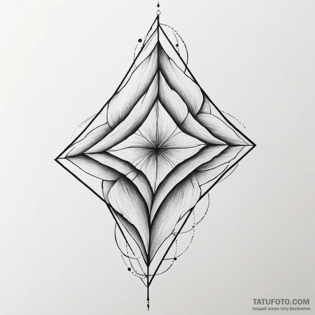 Rhombus - эскиз тату (№1750347133_1, 19.06.2025 15:32) — Tatufoto.com