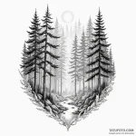 Forest — эскиз тату (№1750349513_0, 19.06.2025 16:11) — Tatufoto.com