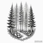 Forest — эскиз тату (№1750349513_1, 19.06.2025 16:11) — Tatufoto.com