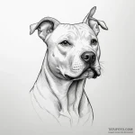 Pit bull terrier — эскиз тату (№1750349589_0, 19.06.2025 16:13) — Tatufoto.com