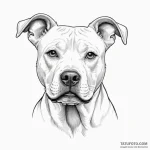 Pit bull terrier — эскиз тату (№1750349589_1, 19.06.2025 16:13) — Tatufoto.com