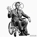 A trash polka portrait of dr. strangelove, in… — эскиз тату (№1750350876_1, 19.06.2025 16:34) — Tatufoto.com