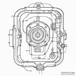 A linework sketch of the flux capacitor, blue… — эскиз тату (№1750352054_0, 19.06.2025 16:54) — Tatufoto.com