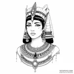 Cleopatra — эскиз тату (№1750352205_1, 19.06.2025 16:56) — Tatufoto.com