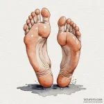 A watercolor tattoo of the big, booted foot f… — эскиз тату (№1750353876_0, 19.06.2025 17:24) — Tatufoto.com