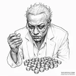 Neo-traditional portrait of morpheus, offerin… — эскиз тату (№1750354119_0, 19.06.2025 17:28) — Tatufoto.com