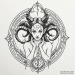 A linework design of the labyrinth from pan’s… — эскиз тату (№1750355651_0, 19.06.2025 17:54) — Tatufoto.com