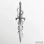 Blade — эскиз тату (№1750355812_0, 19.06.2025 17:56) — Tatufoto.com