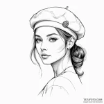 Beret — эскиз тату (№1750357588_0, 19.06.2025 18:26) — Tatufoto.com