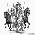 греческая колдесница с воином который указыва… — эскиз тату (№1750357722_0, 19.06.2025 18:28) — Tatufoto.com