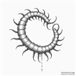 Centipede — эскиз тату (№1750358312_0, 19.06.2025 18:38) — Tatufoto.com