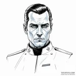 A graphic novel style portrait of grand admir… — эскиз тату (№1750358554_0, 19.06.2025 18:42) — Tatufoto.com