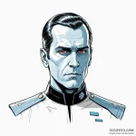 A graphic novel style portrait of grand admir… — эскиз тату (№1750358554_1, 19.06.2025 18:42) — Tatufoto.com