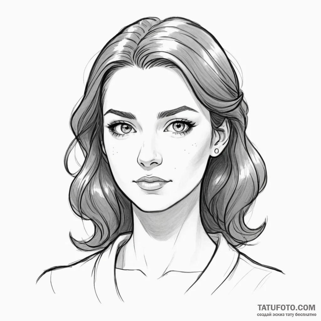 A sketch of anya forger from spy x family, wi... - эскиз тату (№1750359375_0, 19.06.2025 18:56) — Tatufoto.com