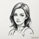 A sketch of anya forger from spy x family, wi… — эскиз тату (№1750359375_1, 19.06.2025 18:56) — Tatufoto.com
