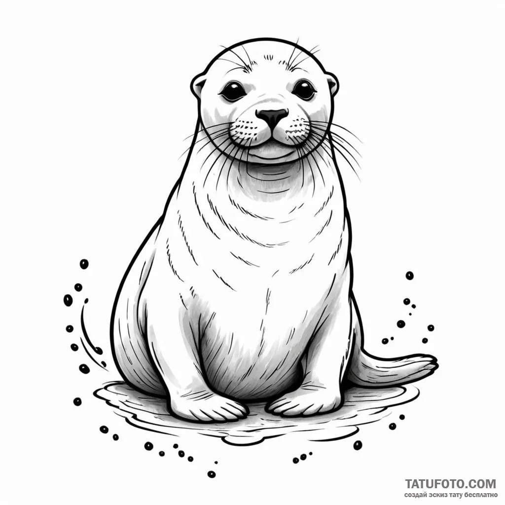 Seal - эскиз тату (№1750360254_0, 19.06.2025 19:10) — Tatufoto.com